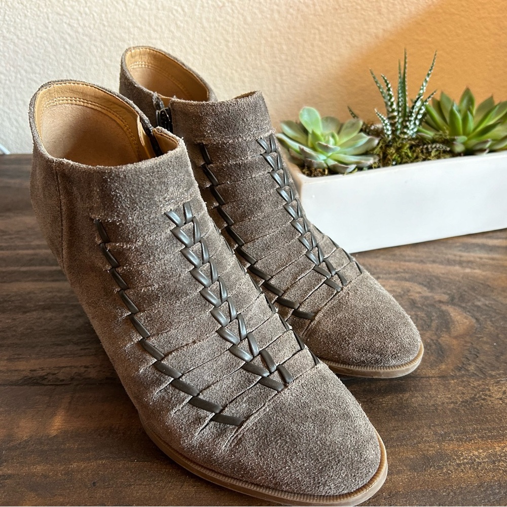 Franco Sarto Suede Booties